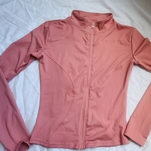 Women's Long Sleeve Running Jacket Slim Fit Sports Shirts Quick Dry Yoga Fitness